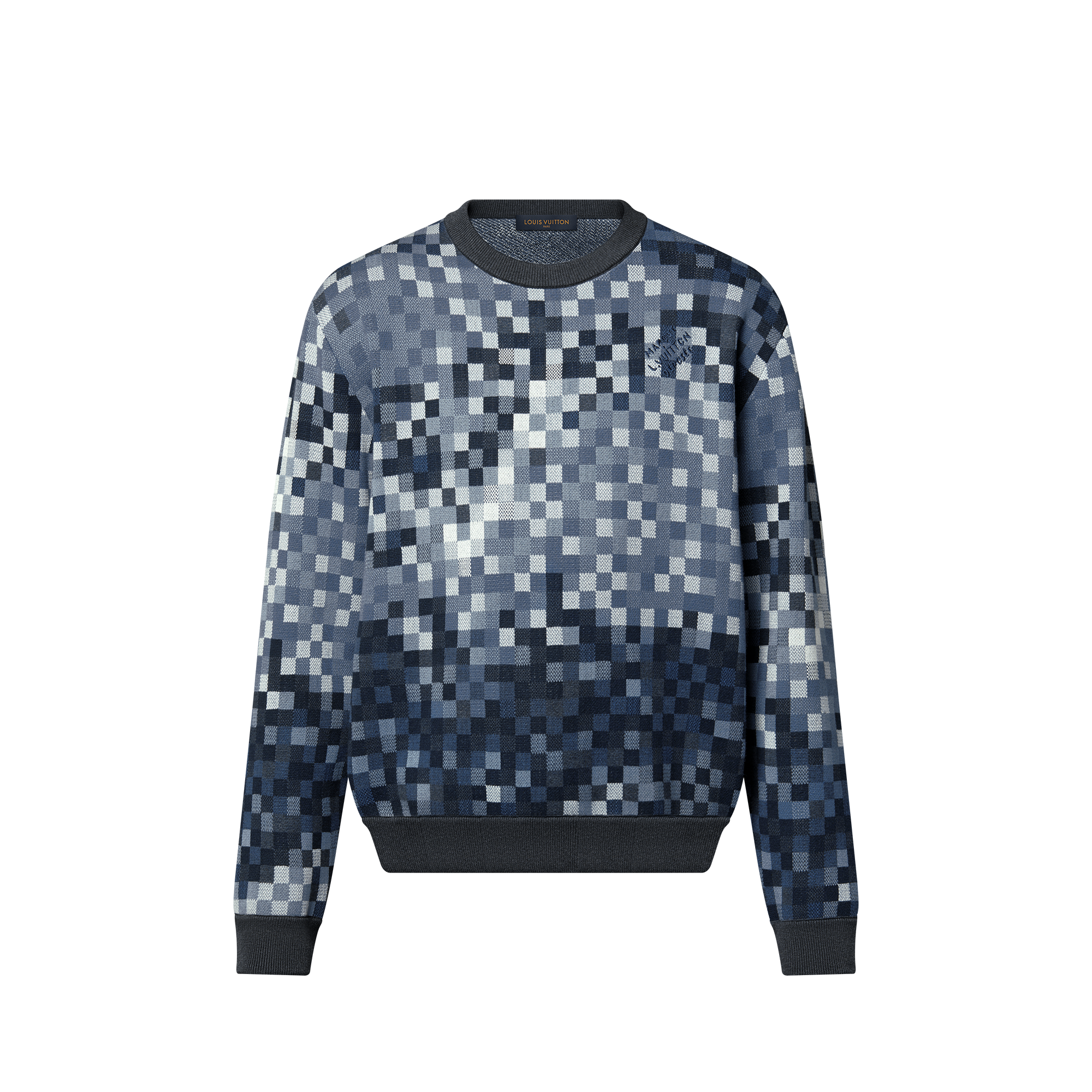 LOUIS VUITTON スウェット LV Vers Damoflage Jacquard Pullover - Ready-to-Wear 1AGHTQ | LOUIS